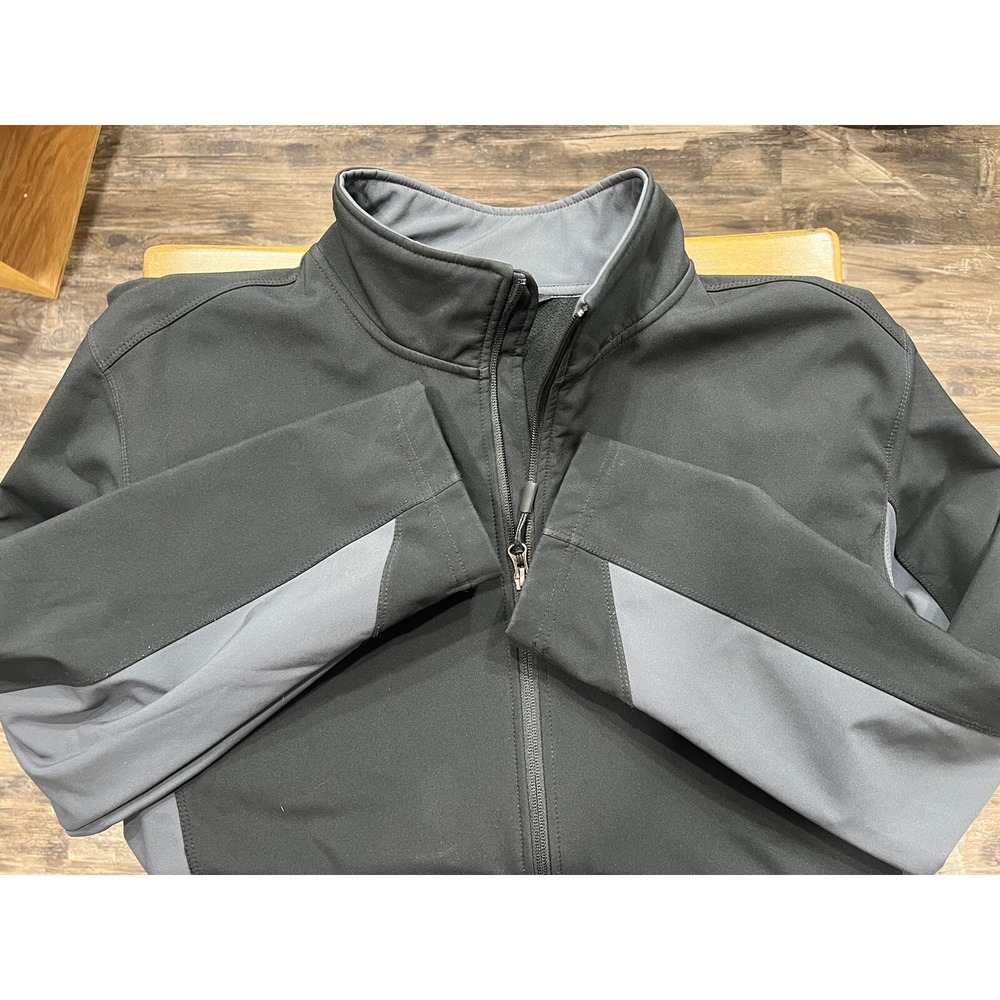 Port Authority Men's Active Soft‎ Shell Jacket Black And Gray Size XL